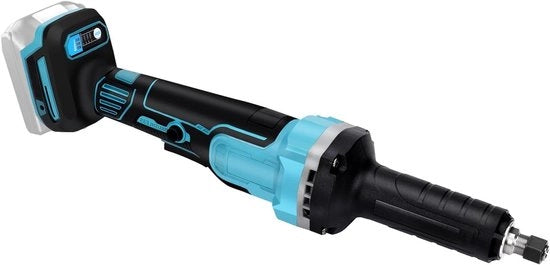 Serratura elettrica senza fili e senza spazzola, retta, con testa a brocca da 6 mm e 4 velocità regolabili (senza batteria) - Compatibile con batteria 18V.