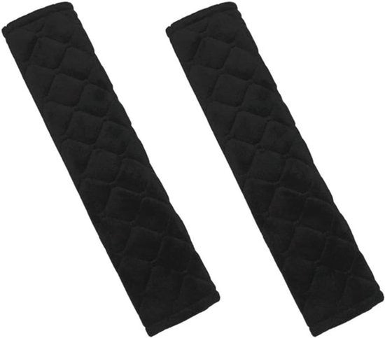 Supporti per cintura - Bambini - Protezione spalle - Auto - Supporto - Adulti - Viaggio - Comfort - Adatto a - Premium - Nero - 2 pezzi supporti per cintura, protezioni per cintura, rivestimenti per un maggiore comfort durante il viaggio