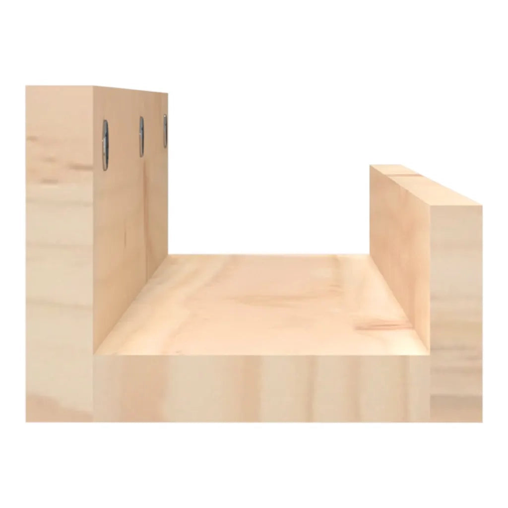 2 pz Mensole da Parete | Scaffali a Parete | Ripiano a parete 50x12x9cm in Legno Massello di Pino