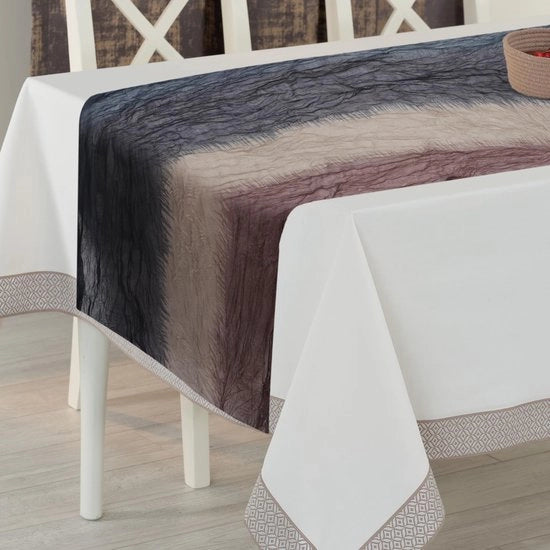 Tela da tavolo lavabile 180 x 90 cm - Tela da tavolo in poliestere - Tela da tavolo per matrimoni - Tela da tavolo per compleanni - Tela da tavolo ecologica - Tela da tavolo elegante - Copertura da tavolo