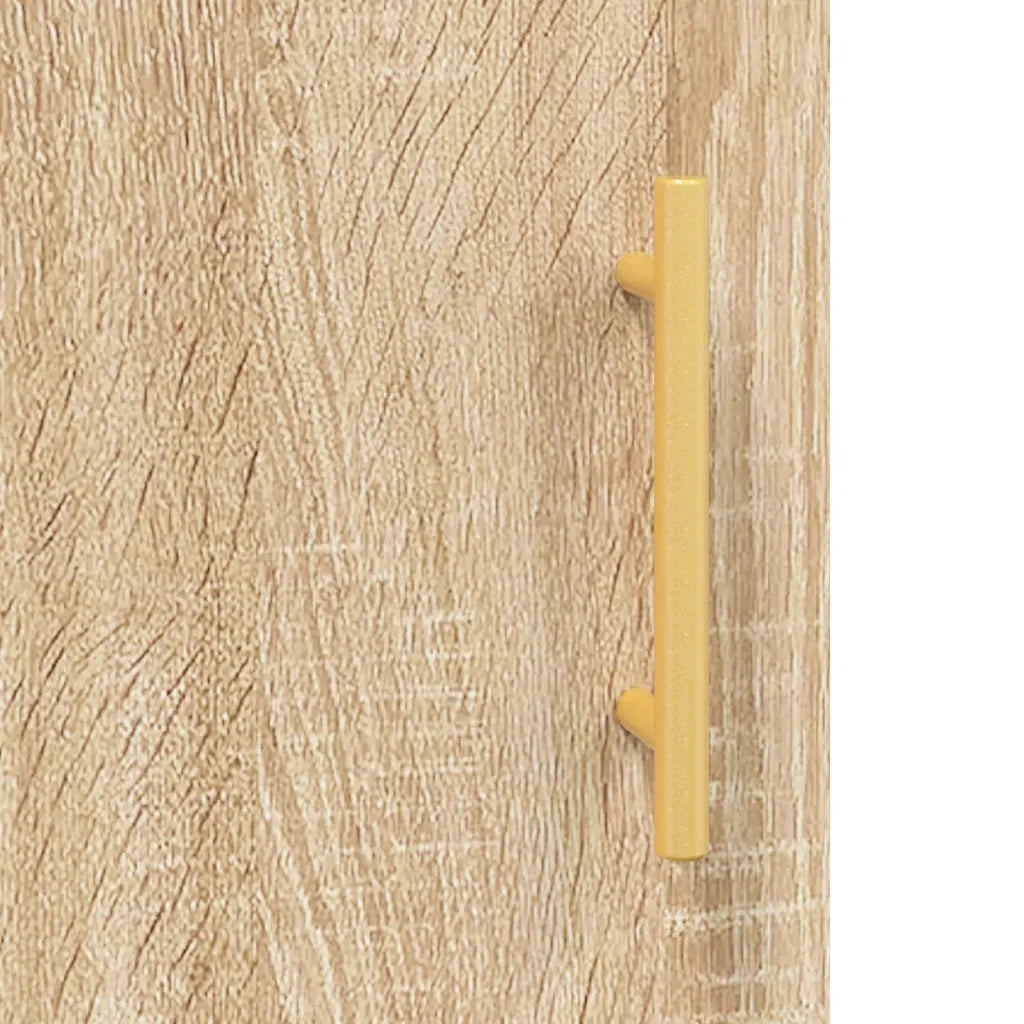 Pratico armadio a muro di design per camera da letto o ufficio 69,5 x 34 x 90 cm realizzato in legno composito di rovere Sonoma 02_0048577