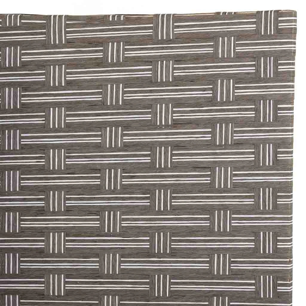 Biombo de papel trenzado 4 hojas 50(x4)x3x180h cm