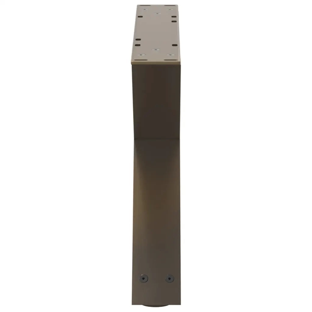 Gambe per Tavolino da Caff¨¨ 2 pz-Set di 2 Gamba per Tavolo in Acciaio Naturale 50x(30-31,3) cm Acciaio