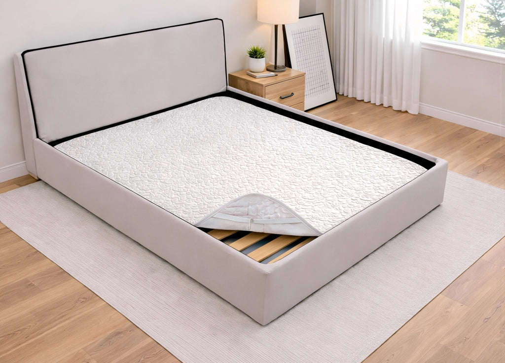 Coprirete Alba Protezione Rete Letto Made Italy In 100% Poliestere - Singolo - Coprirete Alba