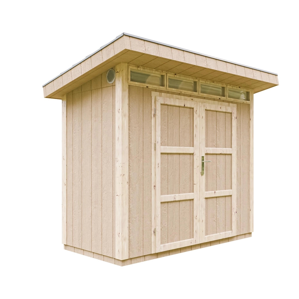 Casetta da Giardino di QUALIT? PREMIUM 3m?²-L161xW294cm - TIMBELA M901A-REDWOOD RED
