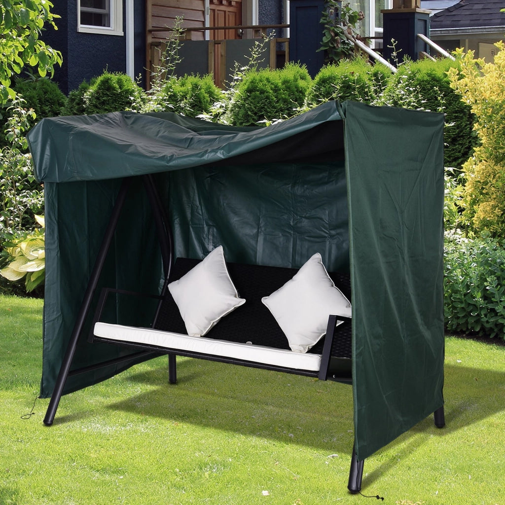 Cuscino per Dondolo da Giardino ¨C Minimal ¨C Verde Scuro 177x114x152cm
