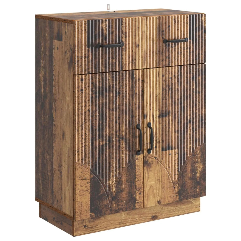 Credenza | Madia | Buffet da pranzo | Armadio da pranzo Legno antico 66 x 34,5 x 87 cm Legno ingegnerizzato