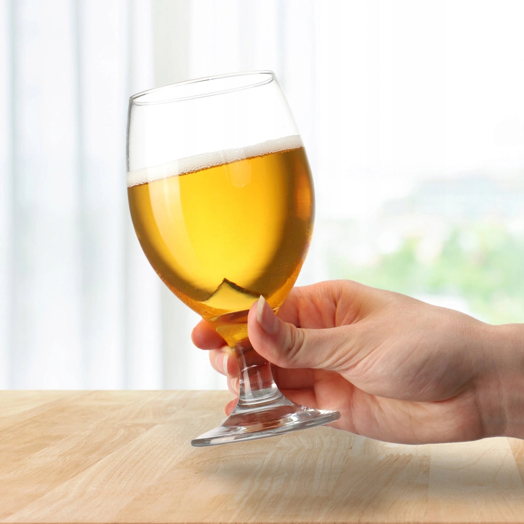 Boccale da birra KADAX, bicchiere da birra, boccale da birra alto in vetro, 400 ml, 2 pezzi