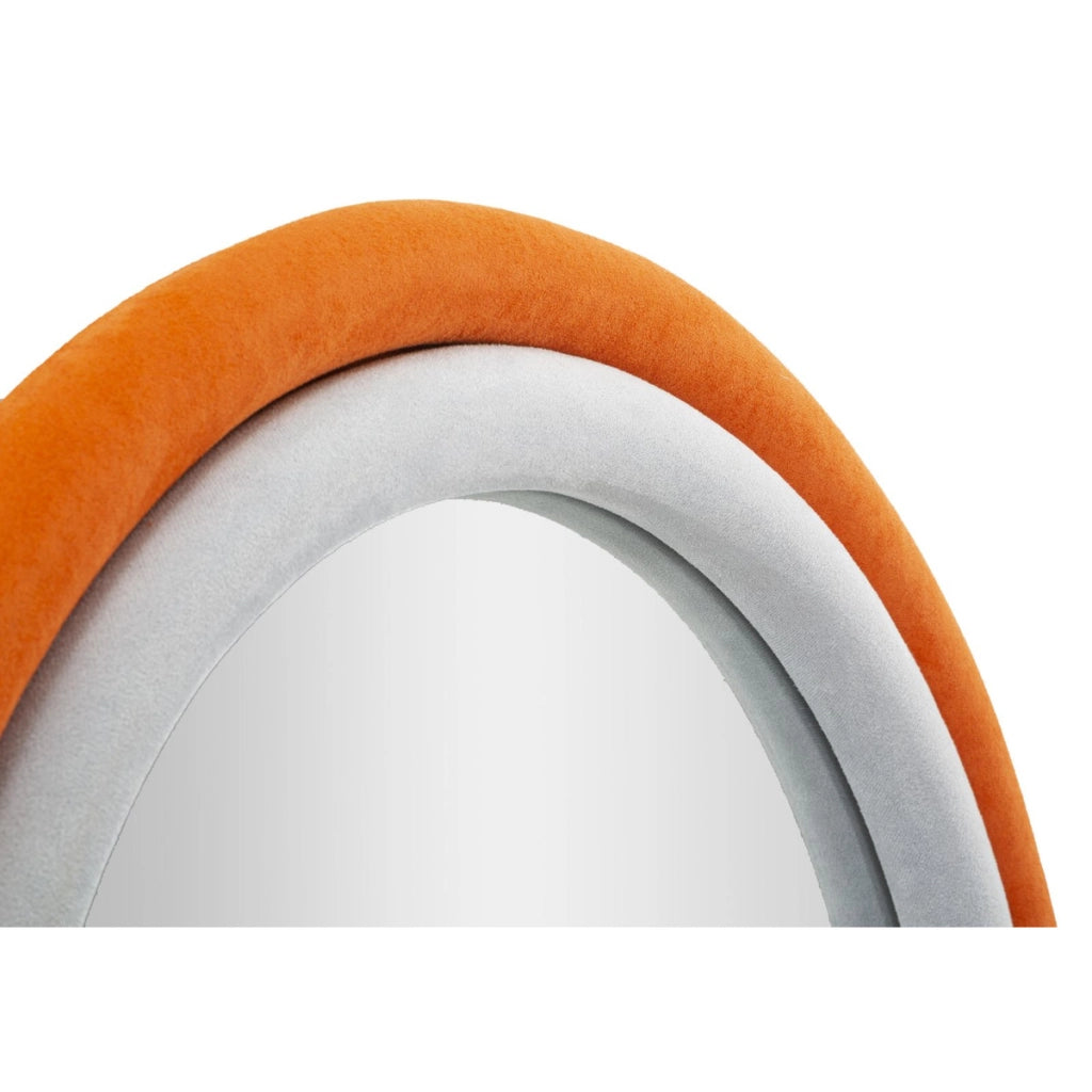 Specchio con Cornice VKH469, Arancione, MDF, 60x4x90 cm