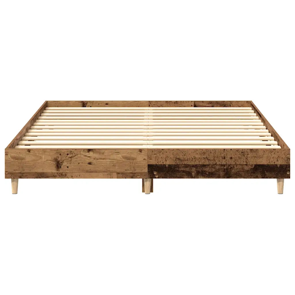 Giroletto senza Materasso-Struttura Letto Legno Antico 150x200 cm in Truciolato
