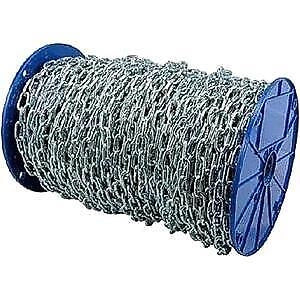 Rigamonti CGB27 Catena Genovese Zincata in Bobina Diametro 8 mm Lunghezza 22 m Carico Lavoro 650 Kg Peso 1205 g-m colore Zincato