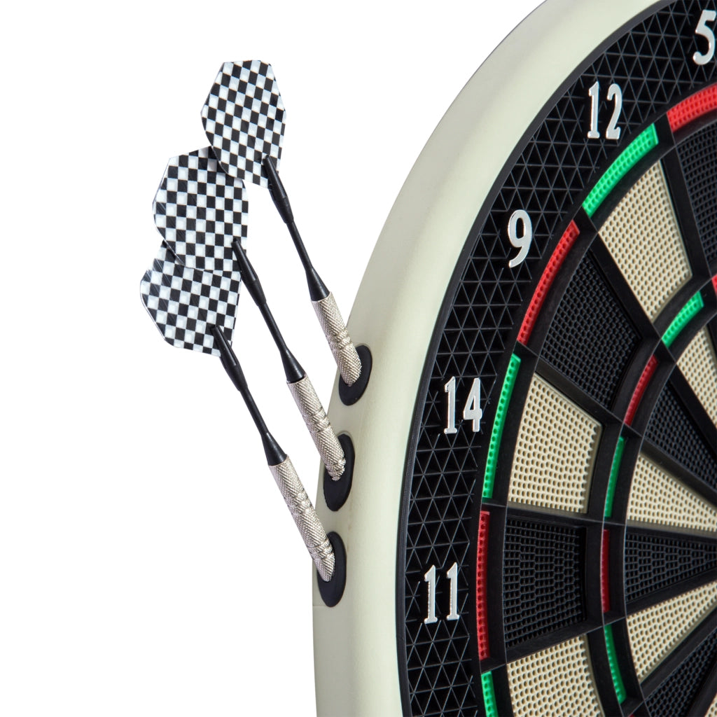 Dartboard Elettronico ¨C Minimal ¨C con 6 freccette e 24 punte, 18 giochi, display LED