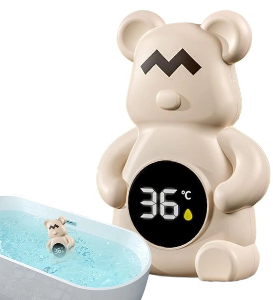 Termometro per Bambini, Monitor della Temperatura dell'Acqua, Dimensioni 14x10cm, Giocattolo in Gomma Floatabile, Schermo LCD Digitale, Materiale BPA Sicuro per la Doccia, il Nuoto, la Spa, il Piscina Calda, la Primavera, l'Interno
