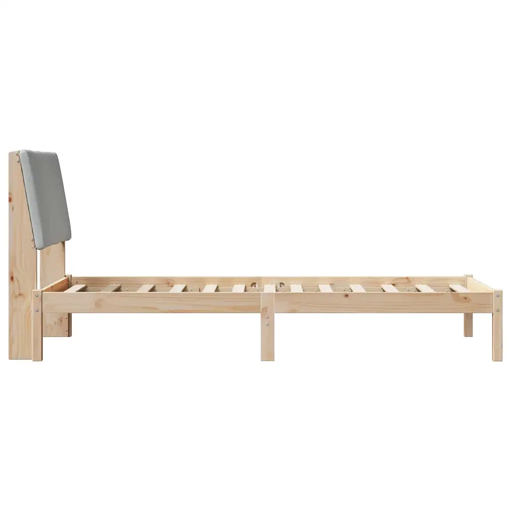 Letto singolo | Letto per adulti | Struttura del Letto Marrone e grigio chiaro 100 x 200 cm