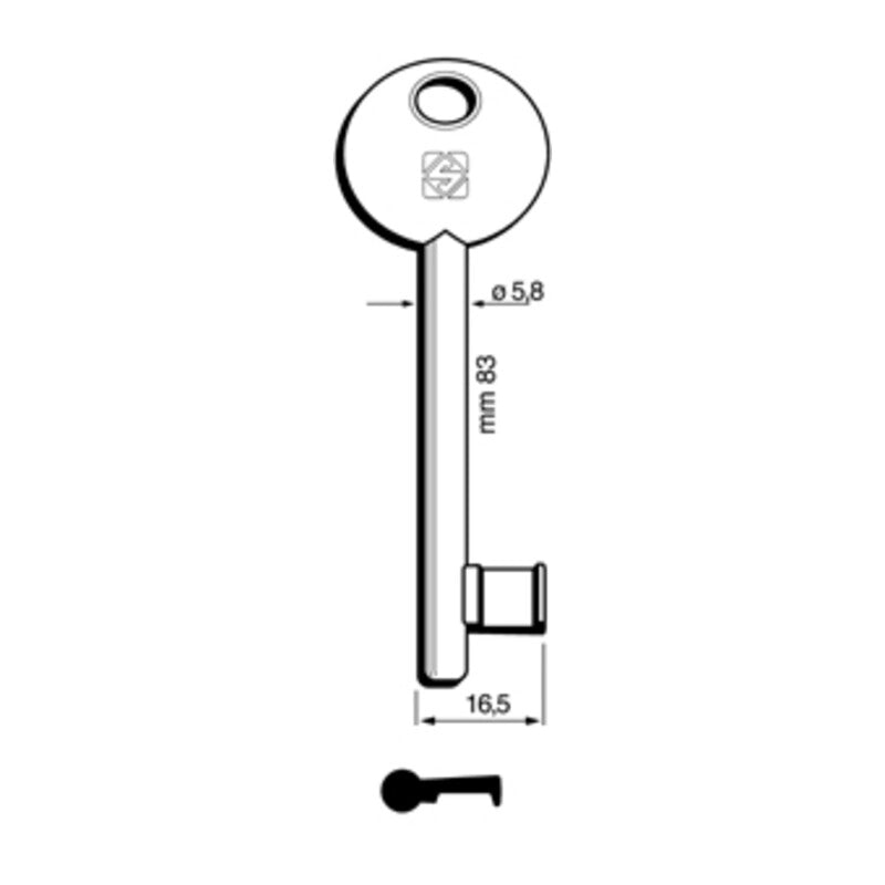 CHIAVI SILCA PATENT AGB-DISP 6P1S NI- 5,0 pz