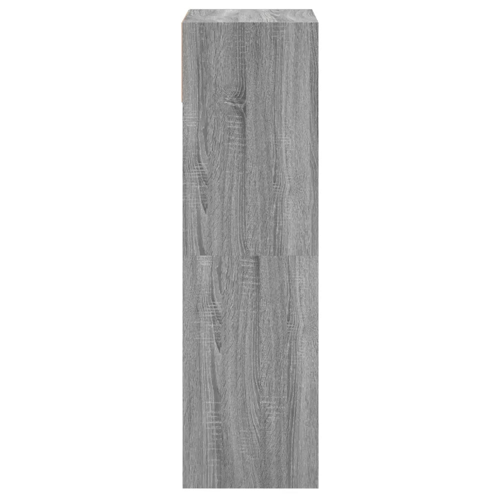 Scarpiera-Scaffale per scarpe Grigio Sonoma 60x34x116 cm in Legno Multistrato