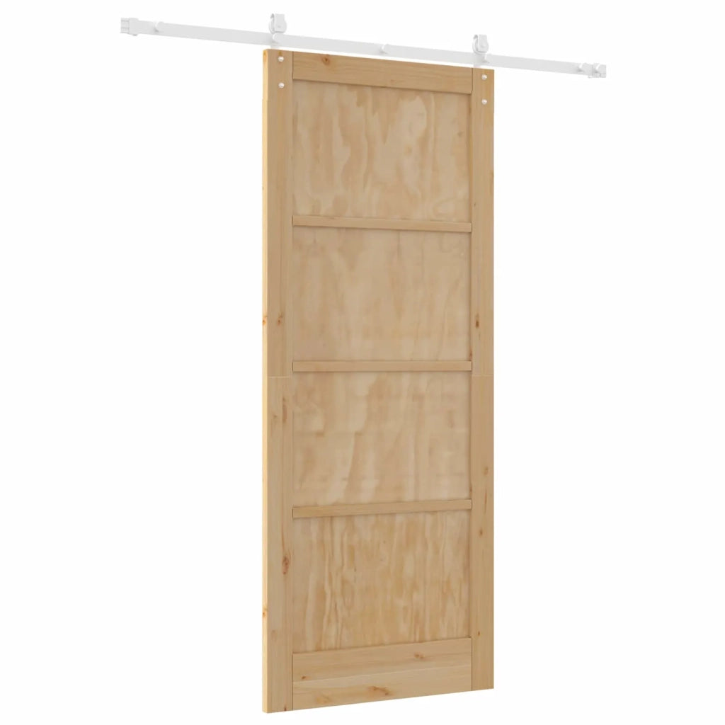 Porta scorrevole ORKDAL Naturale e Bianco 86 x 211 cm 3445574