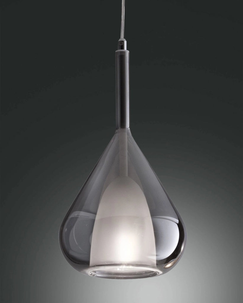 EDISON 3481-50-126 VETRO FUME' COMPLETO DI CAVO X KIT LUCI SENZA BASE DI ATTACCO