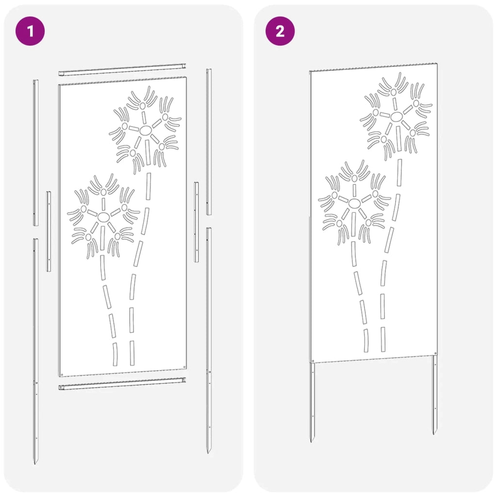 Schermo per privacy in giardino Traforo Antracite 50 x 140 cm 876282