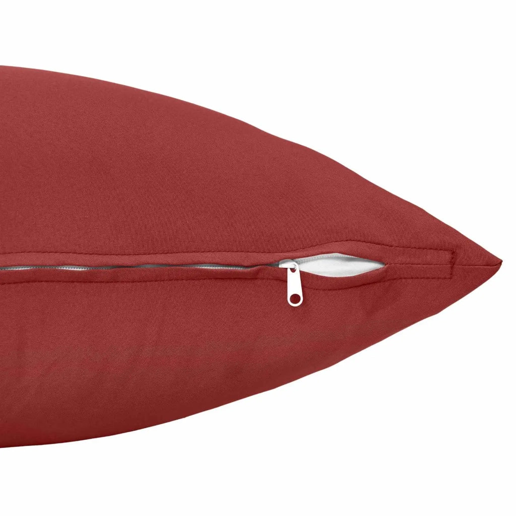 Federa 2 pcs HEERLEN Rosso Vino 50 x 50 cm Poliestere 911026