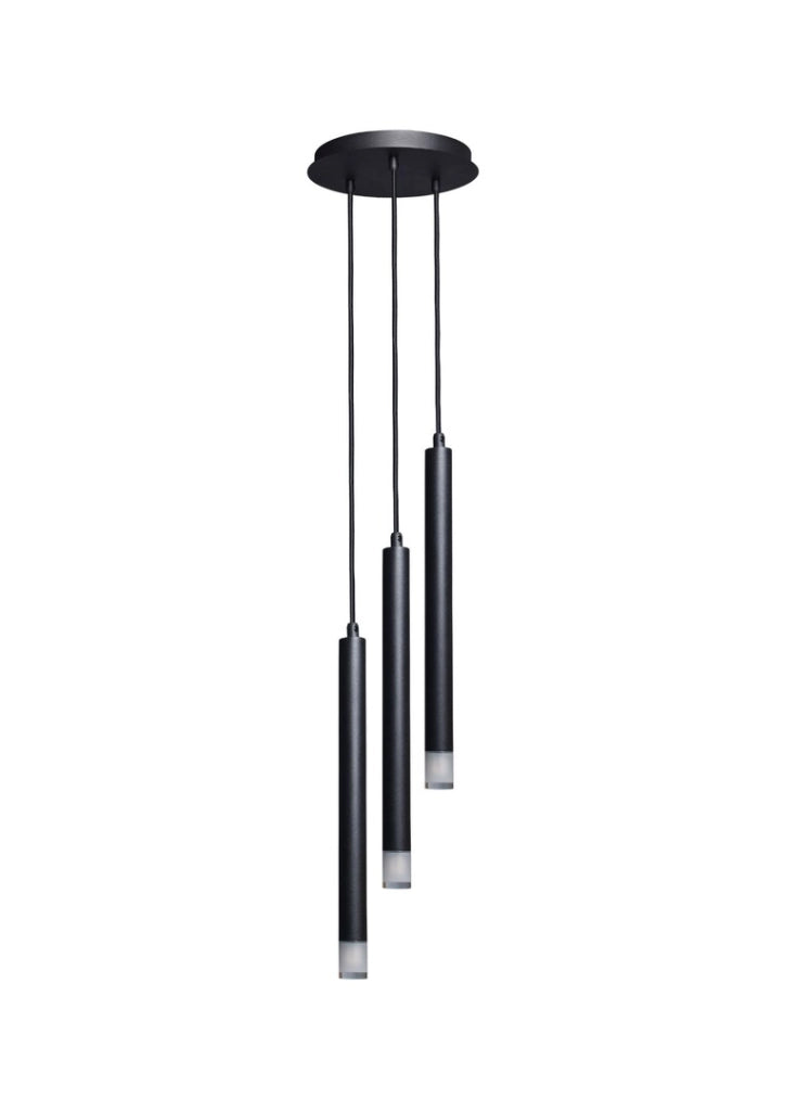 Lampada a sospensione moderna nera tonda 3xG9 Ramira Rabalux