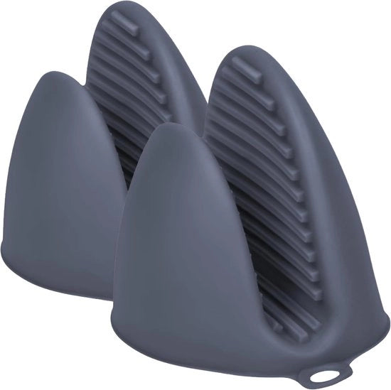 Due Manopole di Silicone Resistenti al Calore per Cucina - Guanti per Temperature Elevate e Frittura