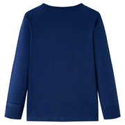 Maglietta Bambini Maniche Lunghe Blu Marino 128 12752