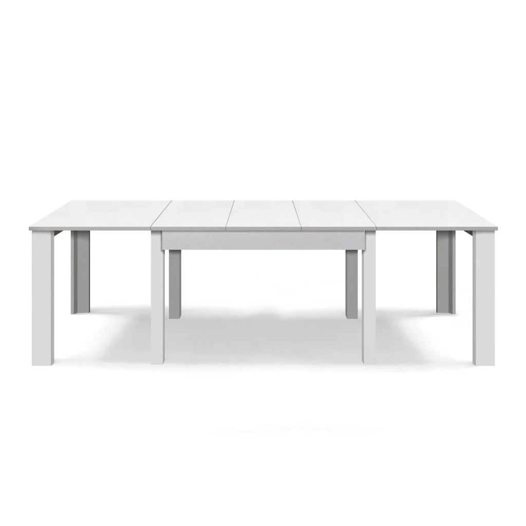 Tavolo allungabile da pranzo 130x90 fino a 250 cm Bianco Frassino modello BRIO MADE IN ITALY design moderno ideale per cucina, soggiorno e sala da pranzo