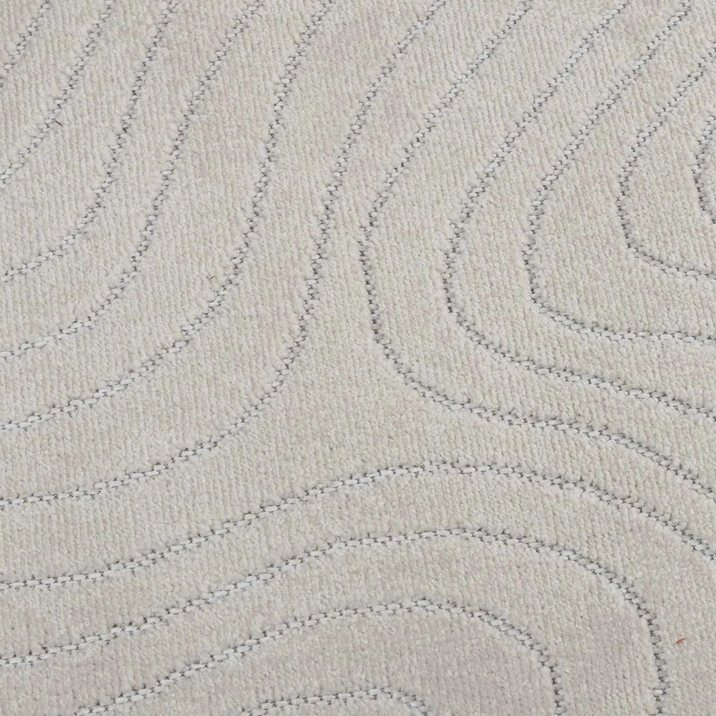Tappeti per area | Tappeti a zone Rotondo PALMERAS Crema ? 200 CM Poliestere