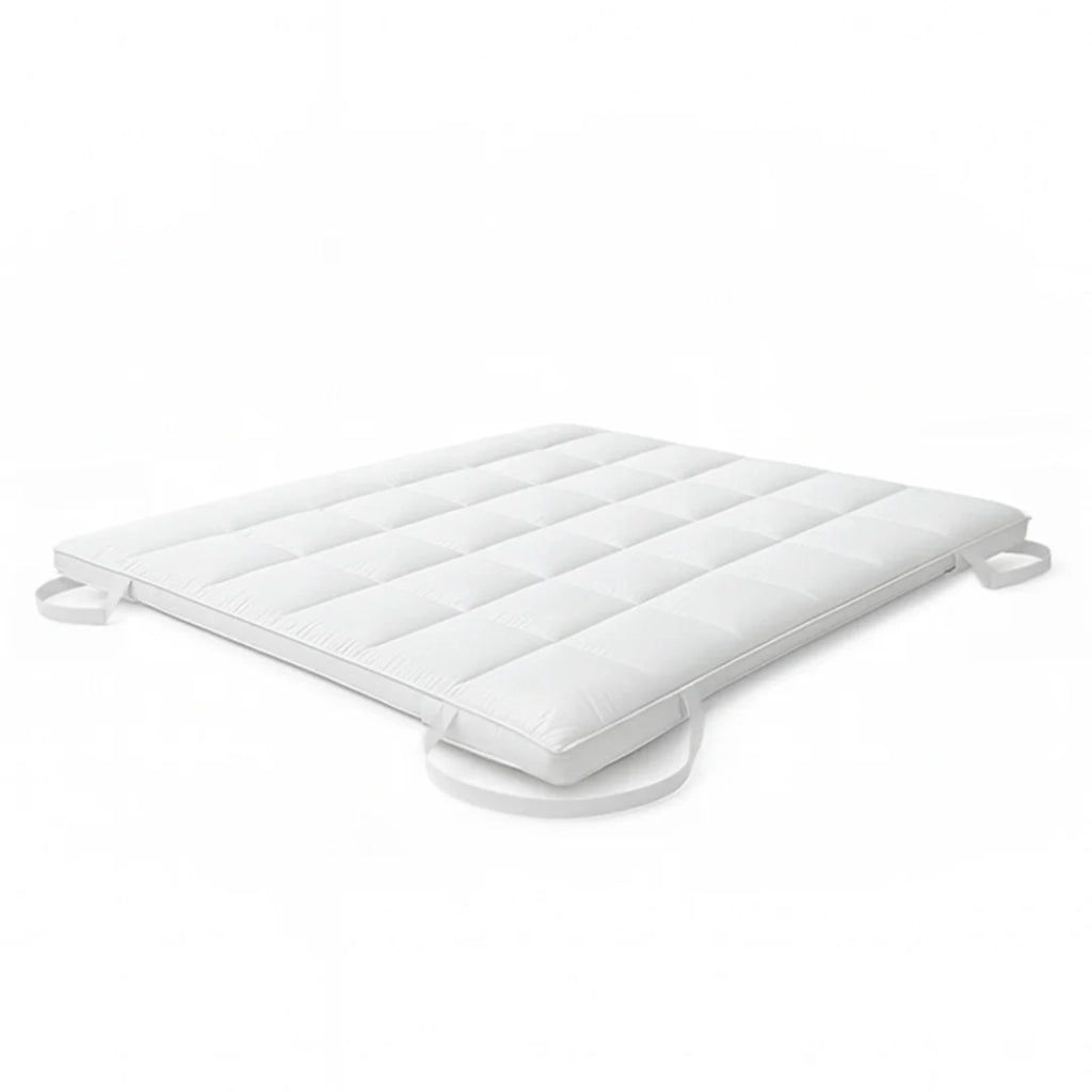 Topper 120x190 cm in Ovatta da 500 gr | Coprimaterasso Imbottito | Rivestimento in Microfibra Traspirante, Con Elastici agli Angoli | Protezione Materasso