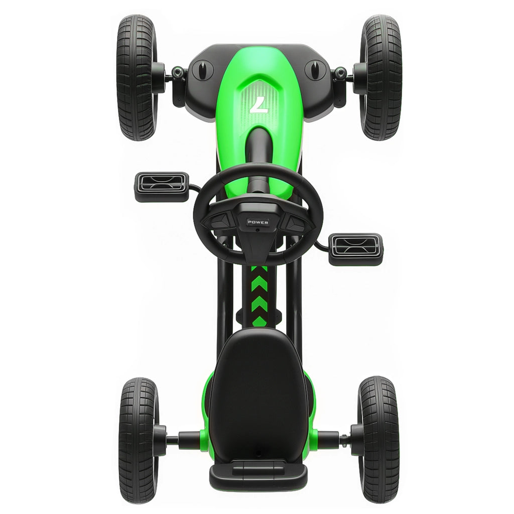 Go-kart a pedali per bambini 2-5 anni ¨C Xylo ¨C Ruote EVA silenziose verde