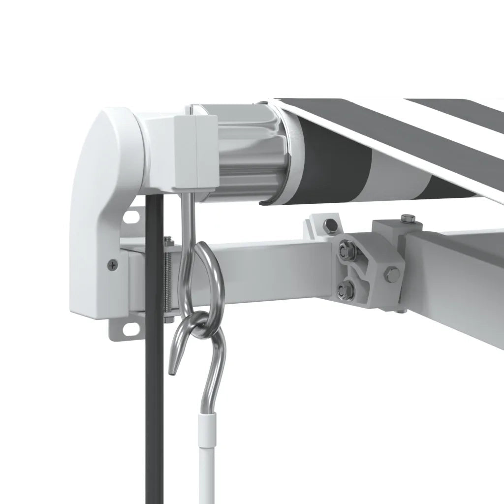 Tenda Sole Retrattile Automatica 450x350 cm Antracite e Bianco