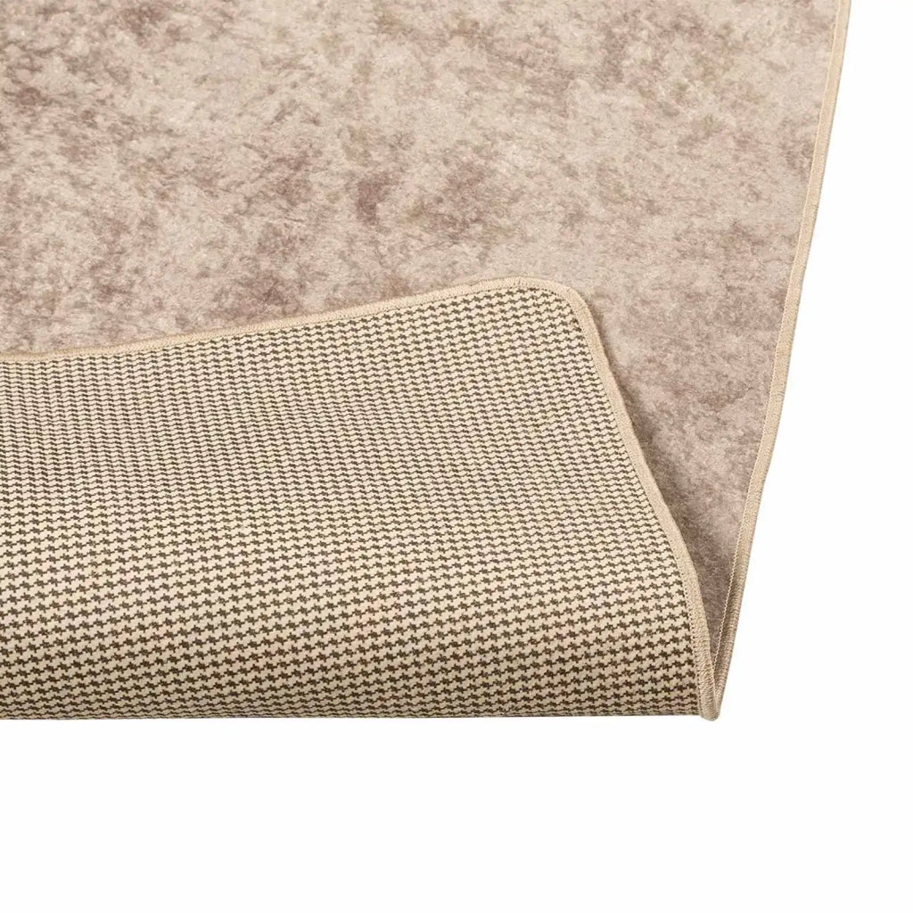 Runner Tappeto MARSA Beige 100 x 250 cm Poliestere e PVC 42023092