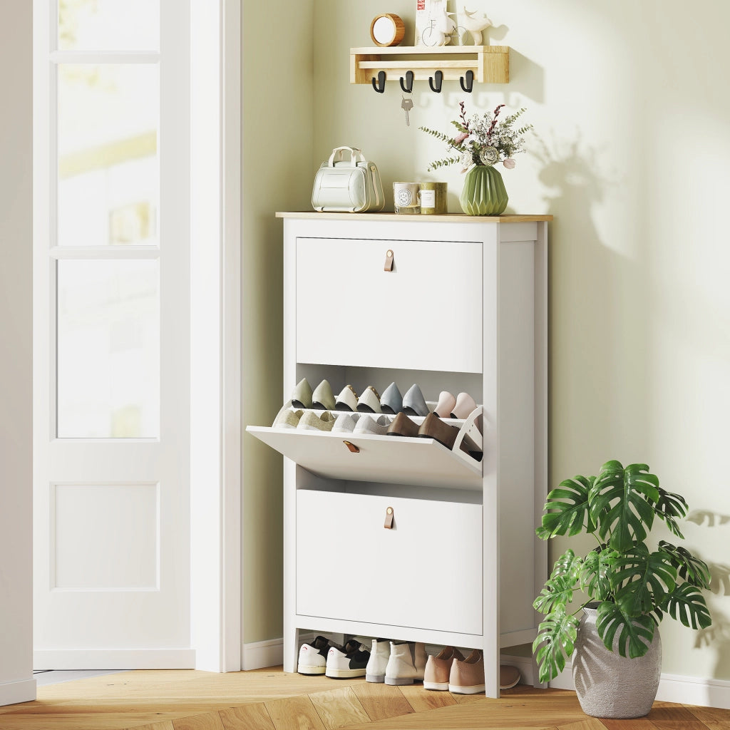Armadio per scarpe con 3 cassetti ¨C Minimal ¨C bianco