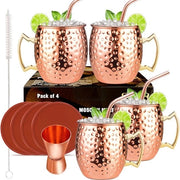 Set di Mule di Mosca da 4 con Jigger e Sostegni