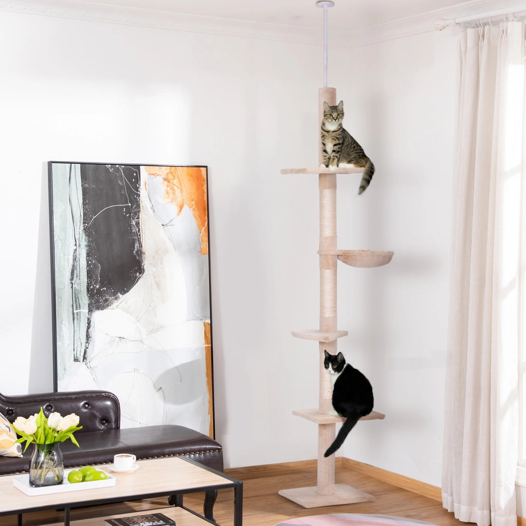 TIRAGRAFFI da soffitto regolabile H230-260 cm Beige in compensato