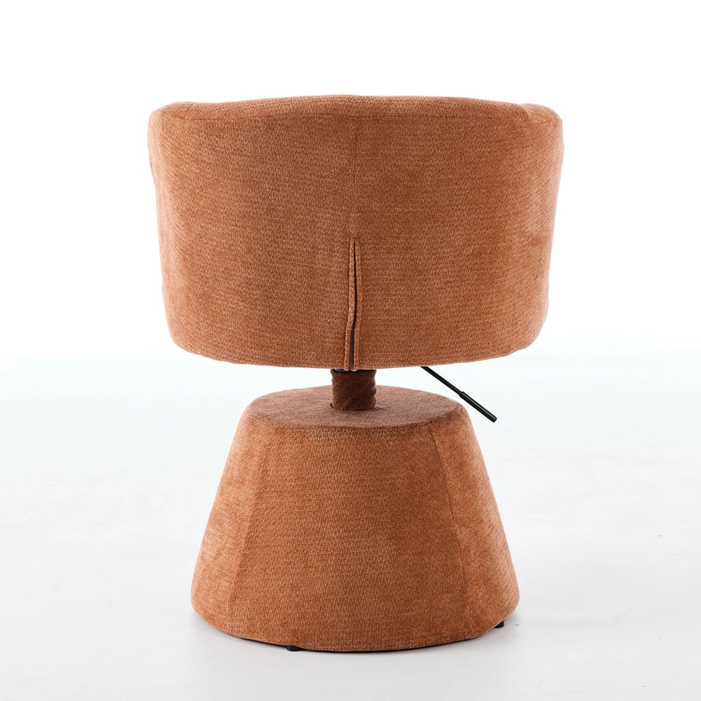 Sgabello da bar girevole a 360¡ã regolabile in altezza, sedia da pranzo rotonda moderna rivestita in ciniglia, sedia ergonomica di design per camera da