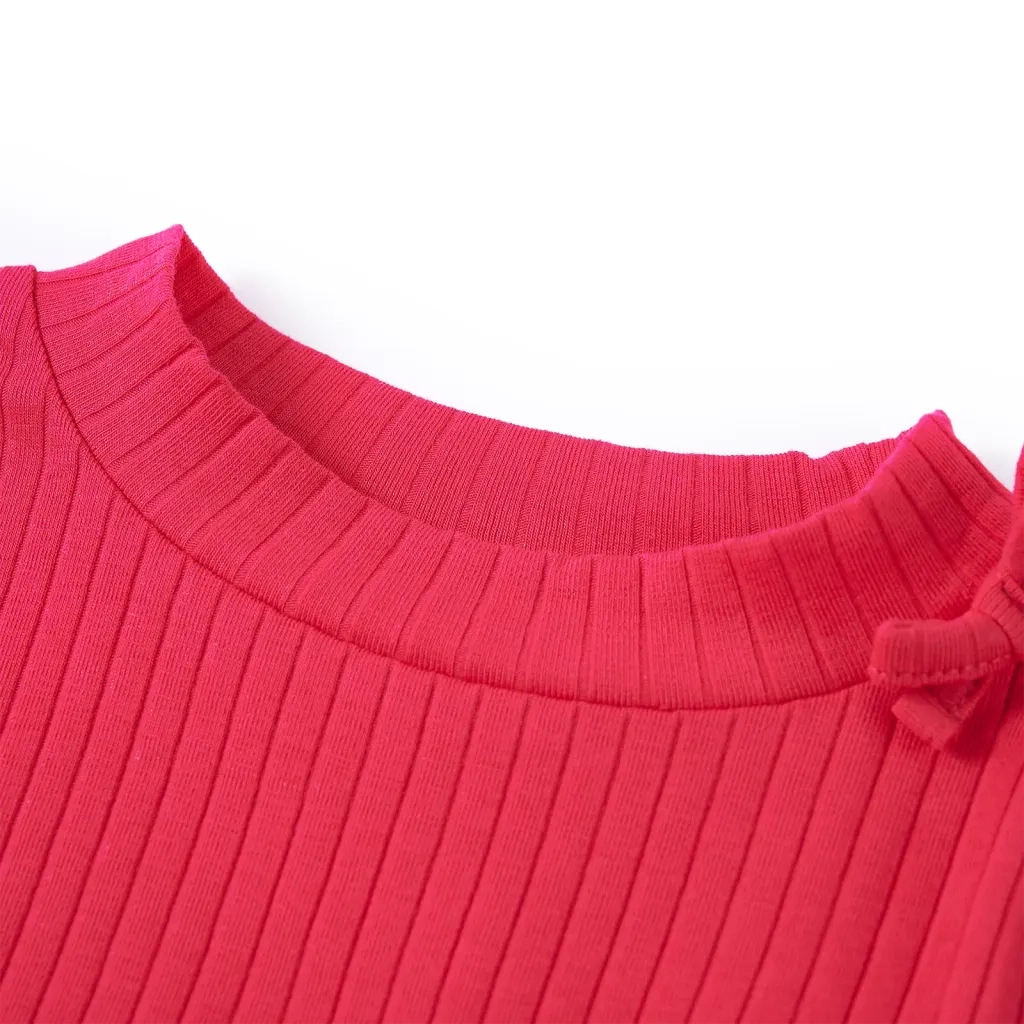 Maglietta da Bambina a Maniche Lunghe Fucsia 92