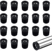 Esenze per Capo di Tubo 40 Pezzi - Nero Plastica - 19,5 mm Diametro Esterno - Capocchi per Tubi Metallici - Accessori per Arredamento - Facili da Utilizzare - Protezioni per Tubi