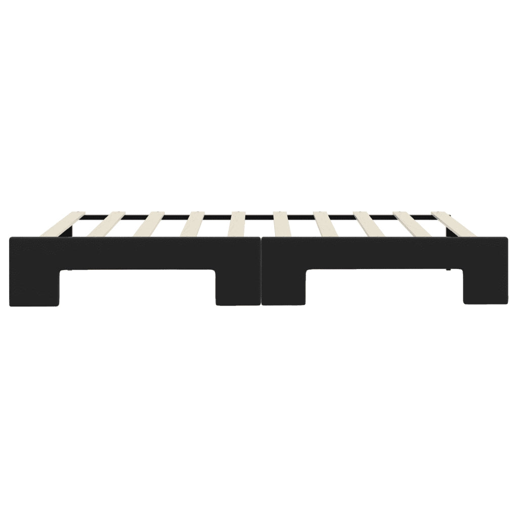 Divano letto | Sof¨¤ letto | Letto singolo Estraibile Nero 90x190 cm in Velluto