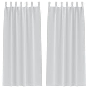 Tende Oscuranti | Tende Blackout con Anelli 2 pz Grigio Chiaro 260 x 140 cm