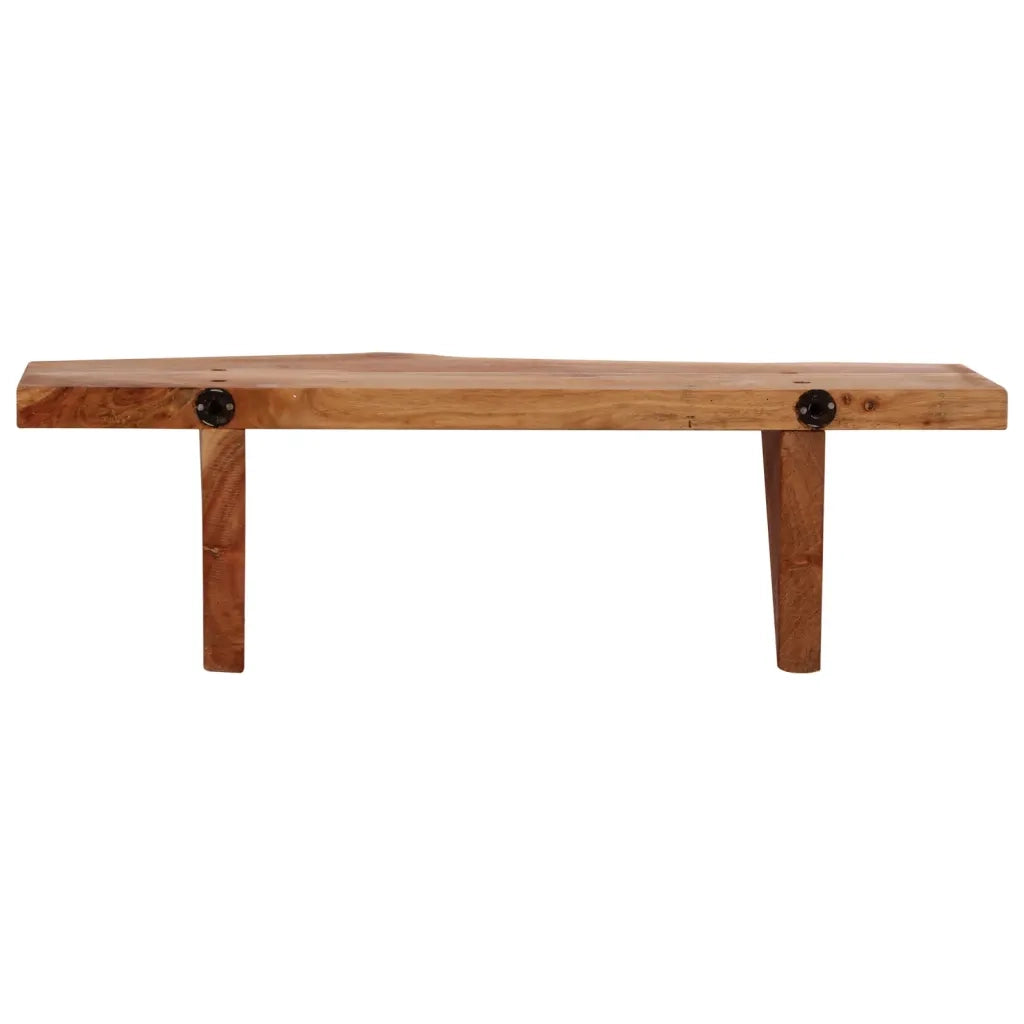 2 pz Mensole | Ripiano | Scaffale 60x20x18 cm in Legno Massello di Acacia