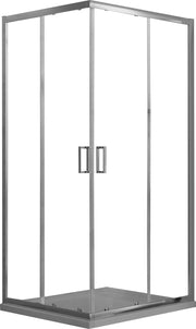 Box Doccia Angolare 90x90 cm 2 Ante Scorrevoli in Cristallo Trasparente 6mm H198 Fosterberg Dragor