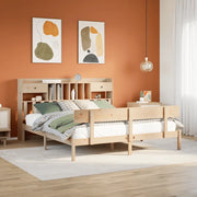 Letto Libreria senza Materasso 180x200 cm in Legno di Pino 3321840
