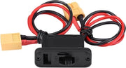 Commutatore RC Veloce per Modelli di Aerei di Grande Dimensione Schermo di Protezione per Batteria Connettore di Collegamento XT60 Connettori Maschio/Femmina per Modelli di Aerei di Lunghezza Maggiore