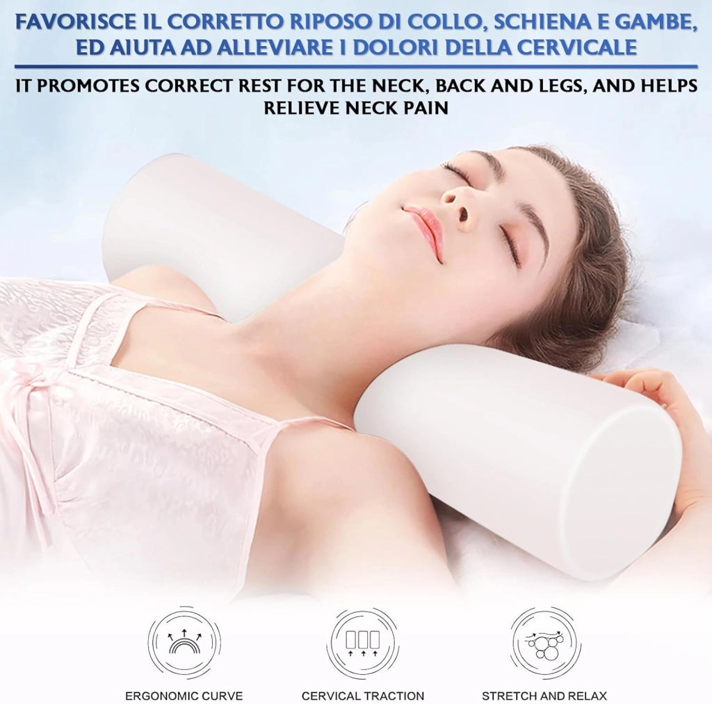 Cilindro in Gommapiuma per Divano Letto - Imbottitura in Spugna e Poliuretano - Rullo Foam - Diametro 20 cm - Lunghezza 140 cm
