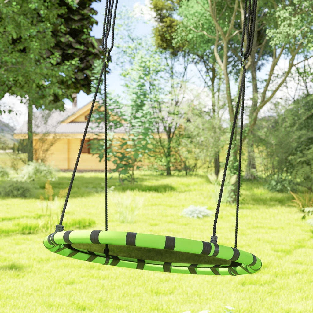 Altalena da giardino per bambini ¨C zephmum ¨C nero e verde ?100x180 cm