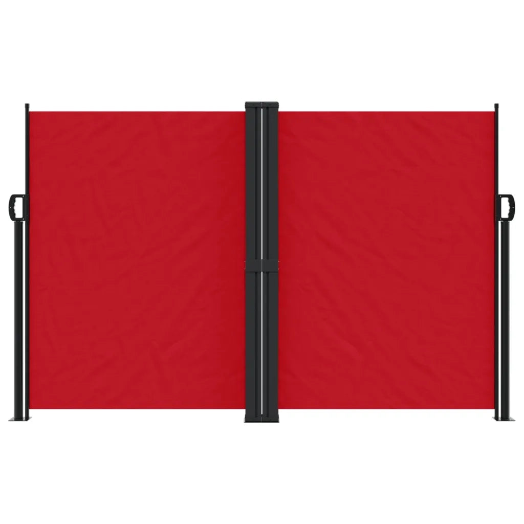 Tenda da Sole | Tenda parasole Laterale Retrattile Rossa 160x1000 cm