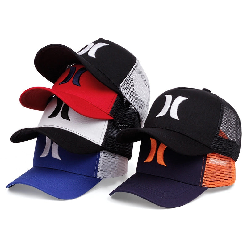 Cappellino da baseball Crescent blu arancione