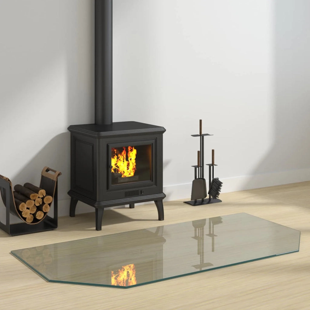 Piastra in vetro per camino Trasparente 120 x 60 cm Vetro CFW6650647